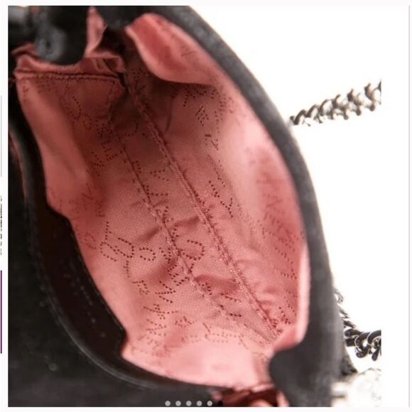 *Stella McCartney* Vegan Metallic Suede *Crstal-Studded* Mini Crossbody … - Picture 3 of 8